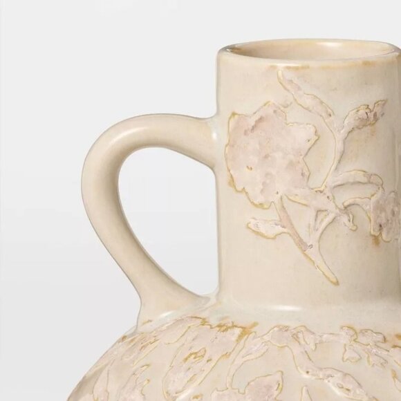 Floral Ceramic Vase Beige - Threshold Studio McGee - Target 2025 - Picture 3 of 6